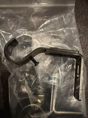 6 Metal Curtain Rod 1” Bracket in Dark Bronze